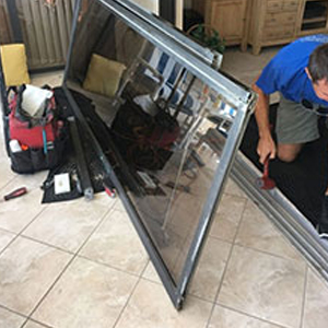 sliding glass door frame repair Lake Mathews